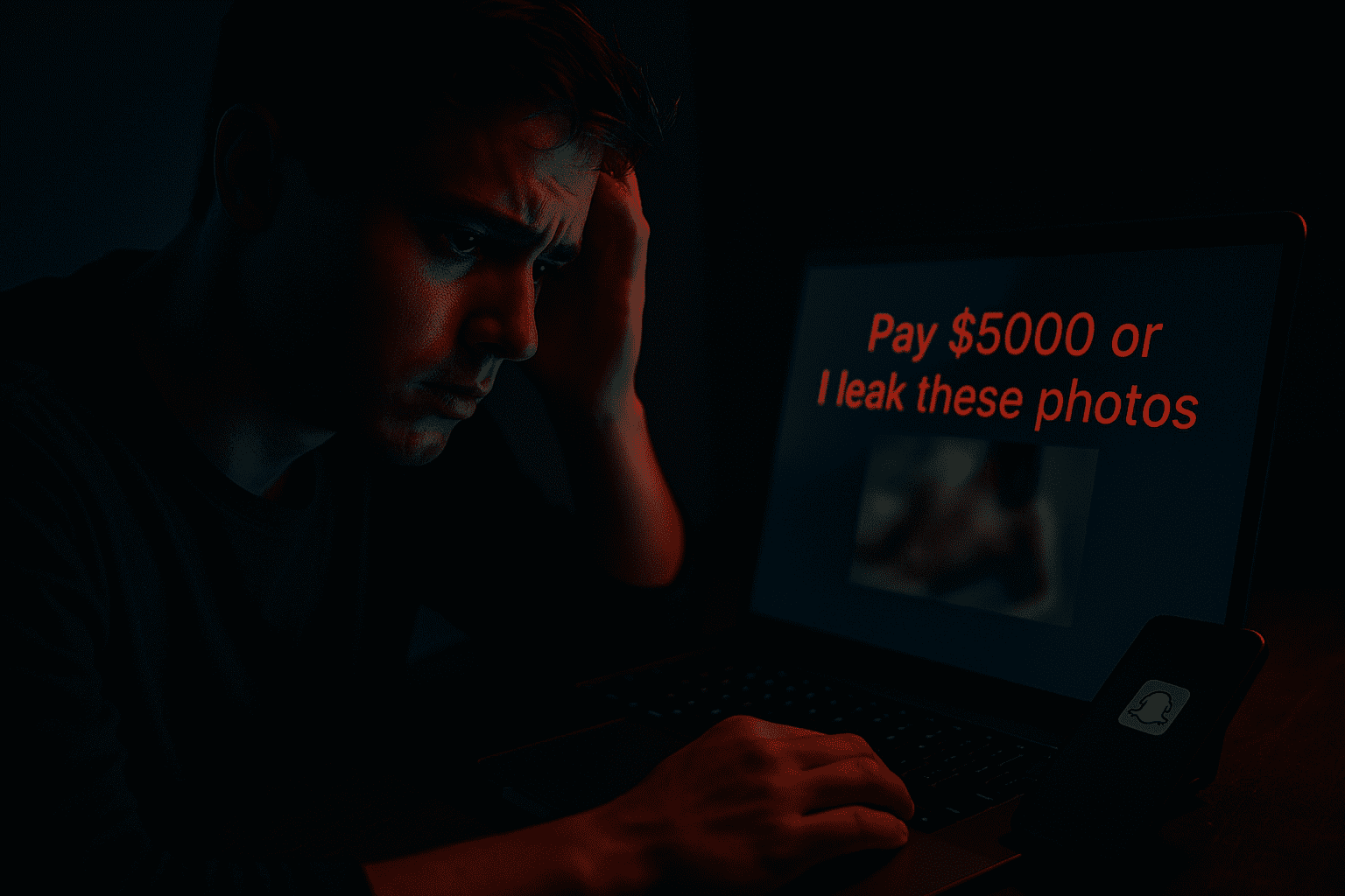 what to do if someone is blackmailing you online